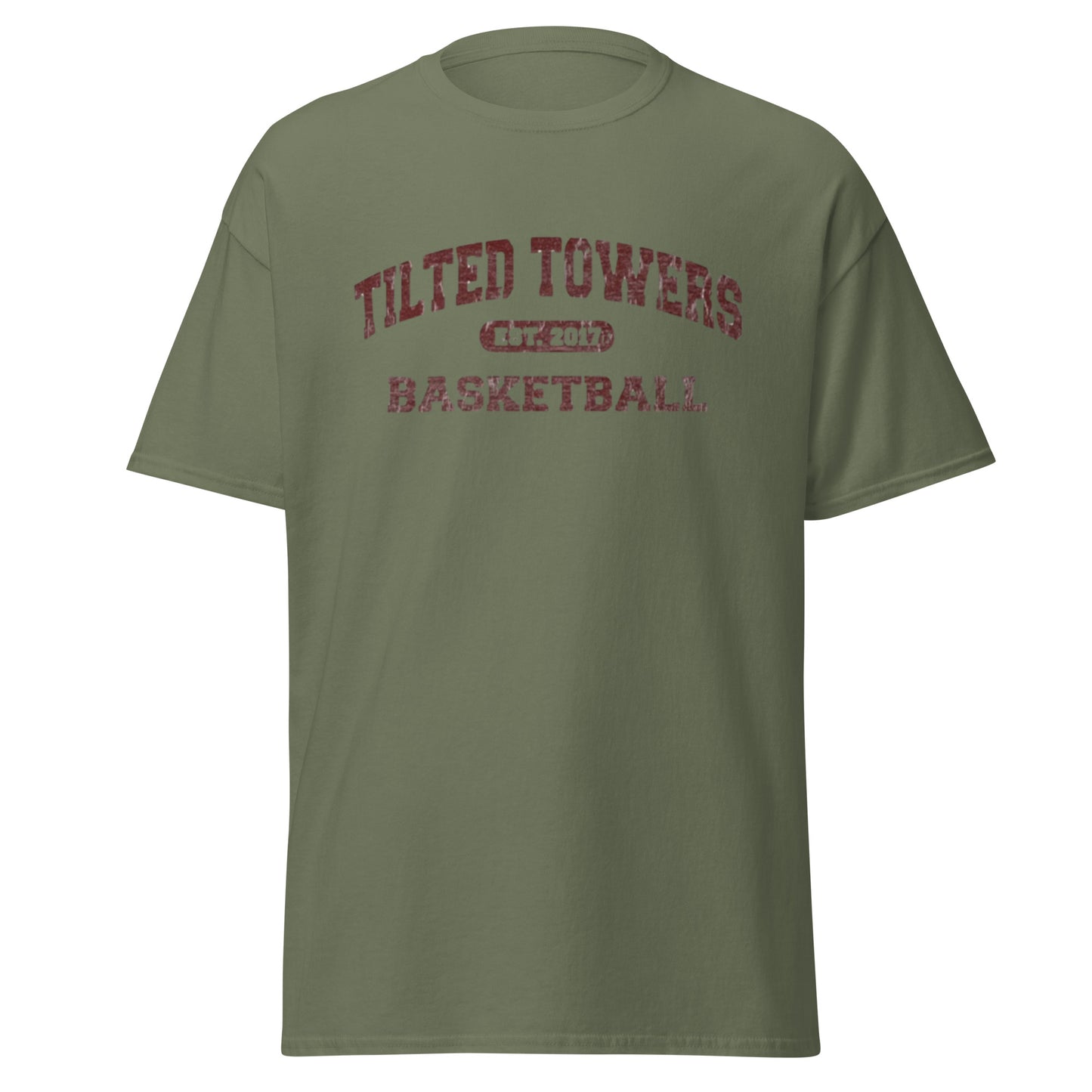 Tilted Towers Basketball Team Tee