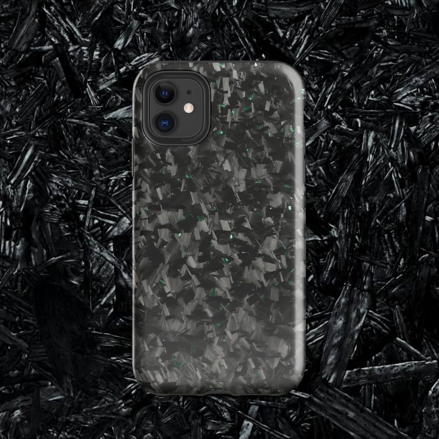 Green Forged Carbon Case for iPhone®