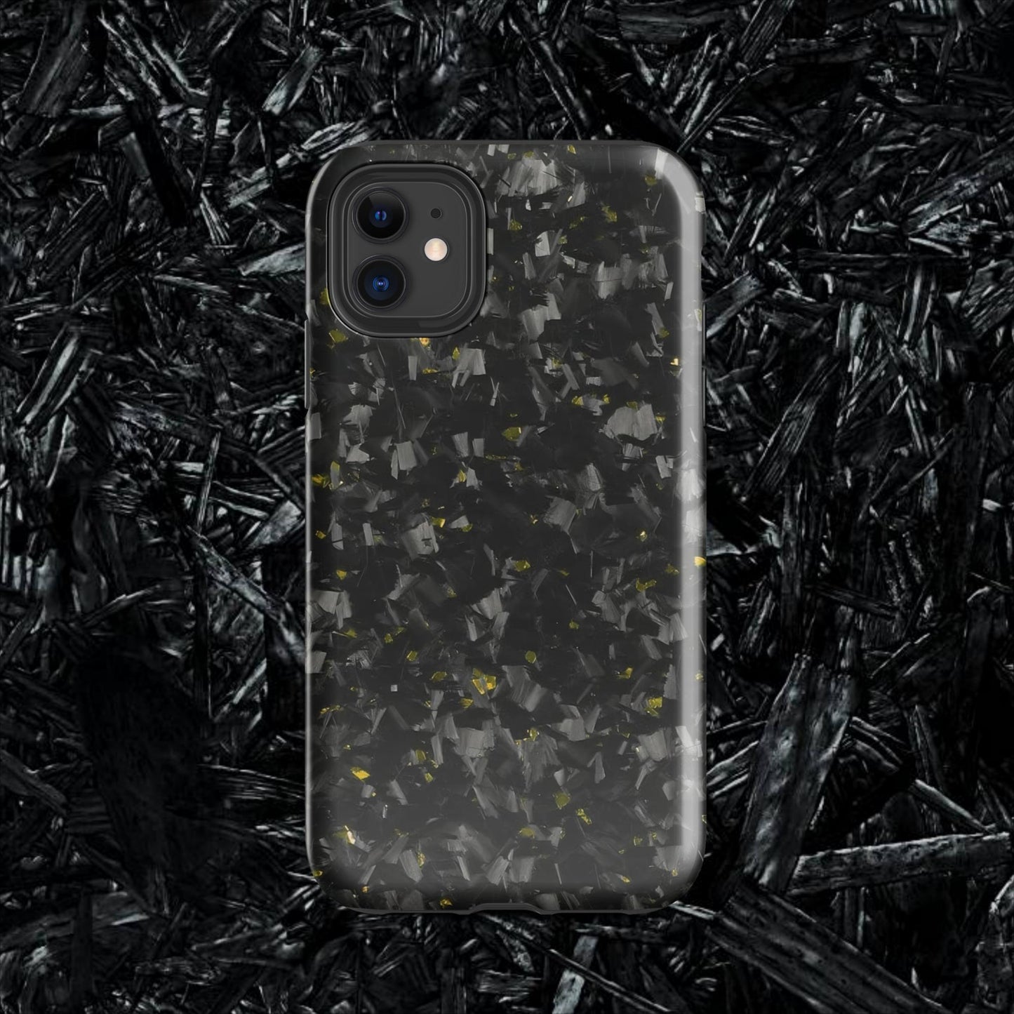 Yellow Forged Carbon Case for iPhone®