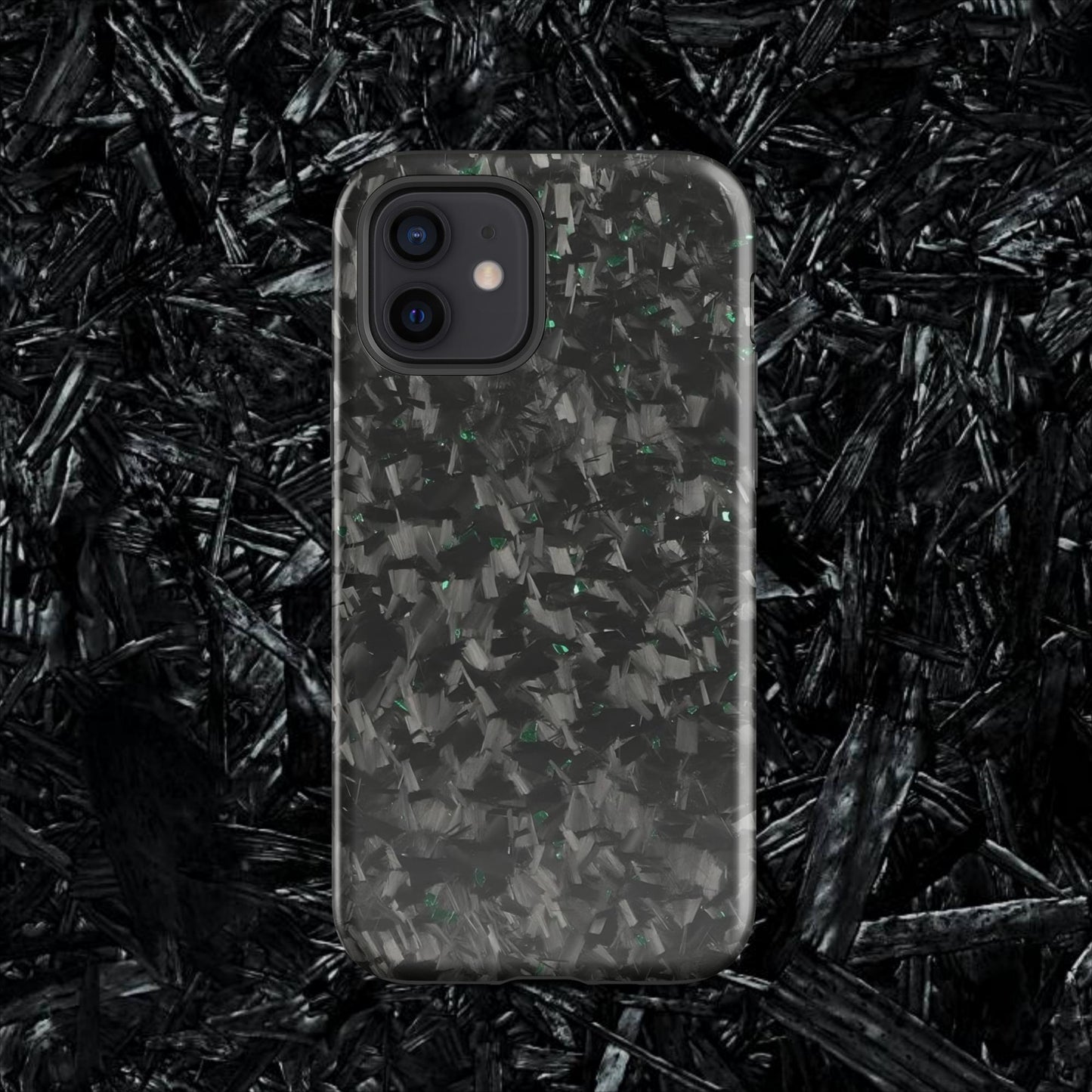 Green Forged Carbon Case for iPhone®