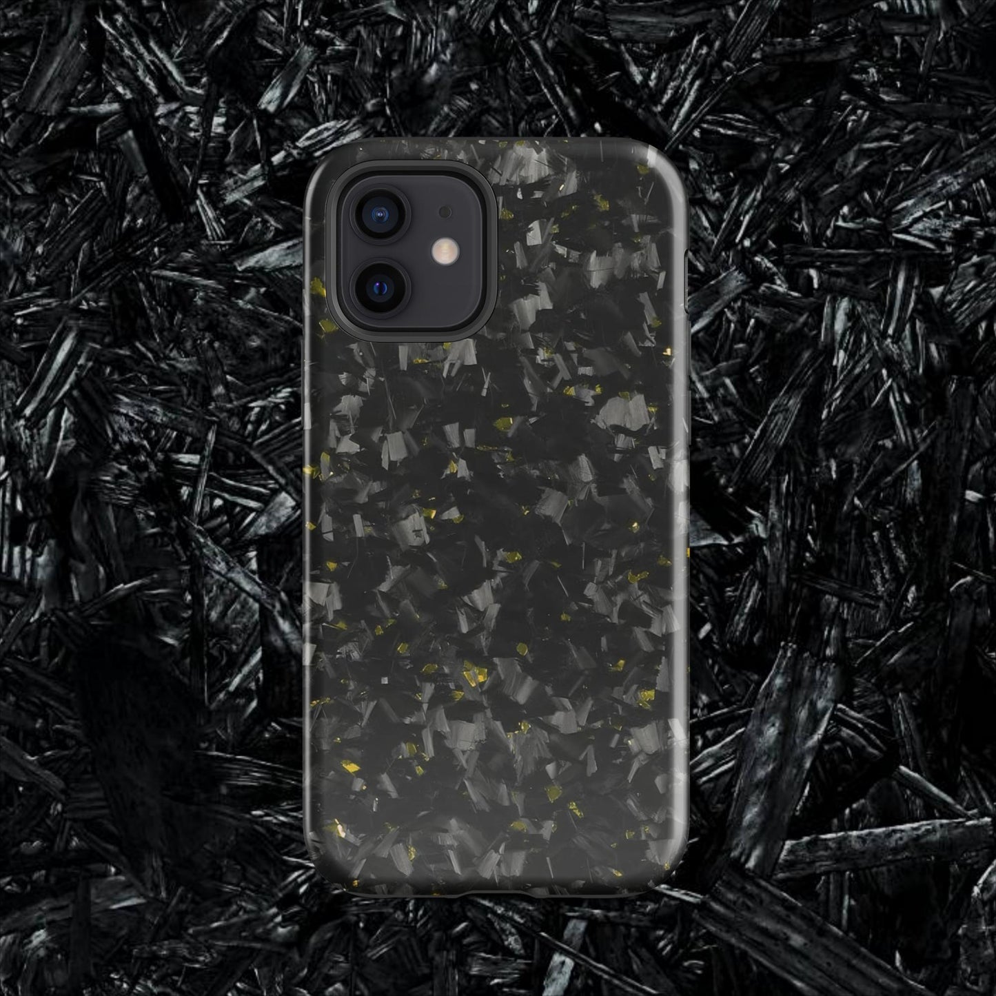 Yellow Forged Carbon Case for iPhone®