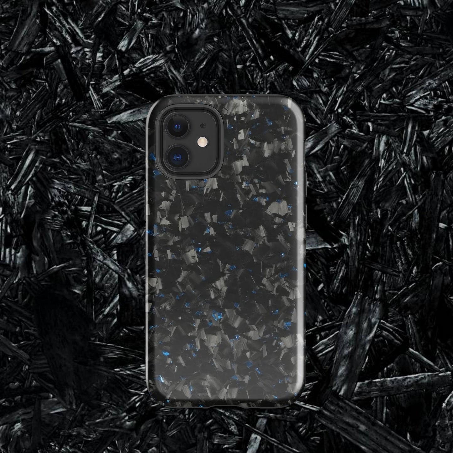 Blue Forged Carbon Case for iPhone®