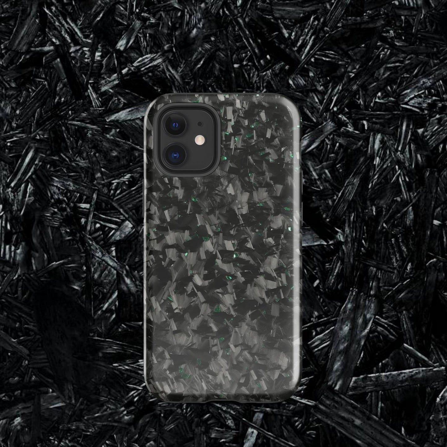 Green Forged Carbon Case for iPhone®