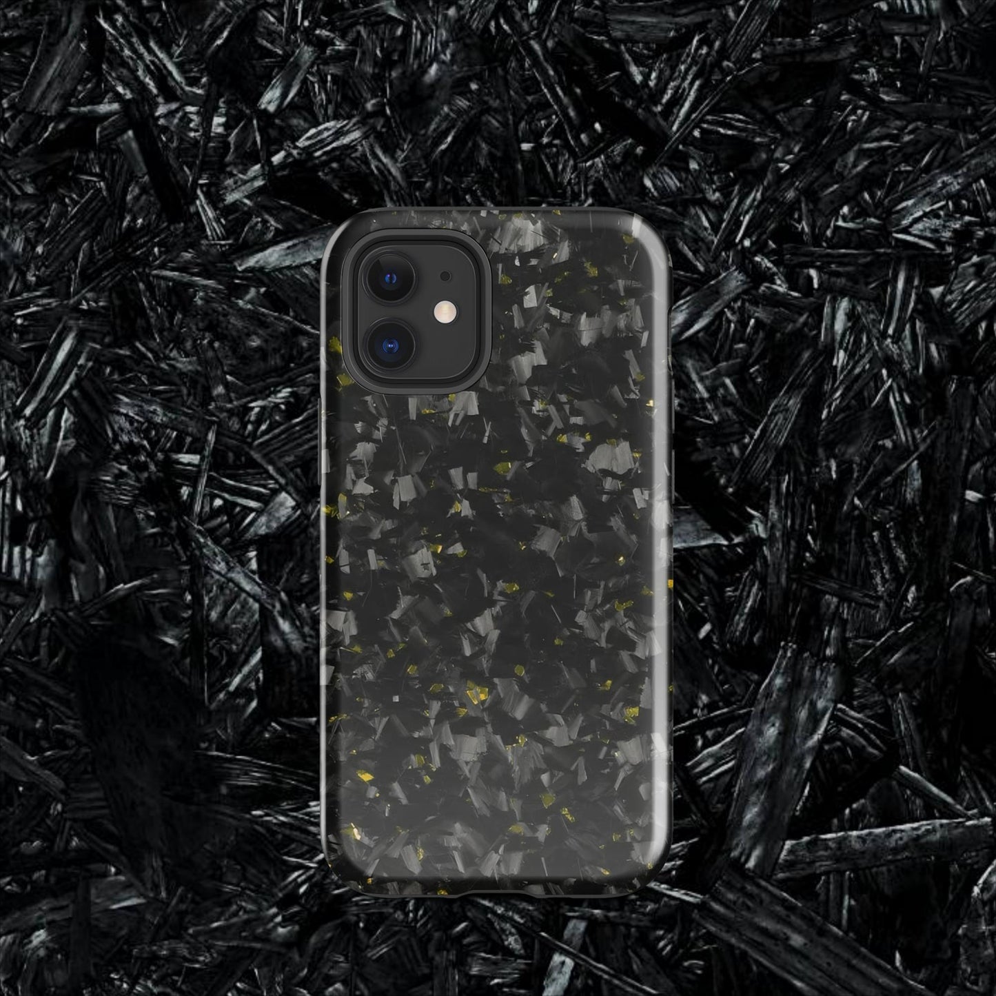 Yellow Forged Carbon Case for iPhone®