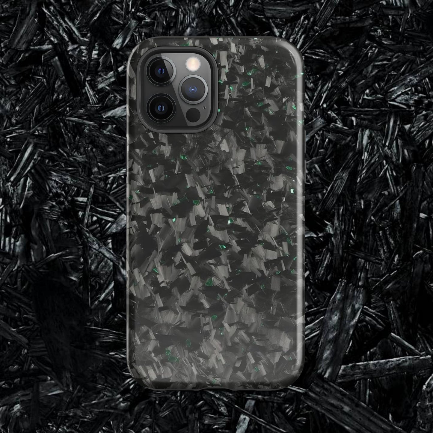 Green Forged Carbon Case for iPhone®