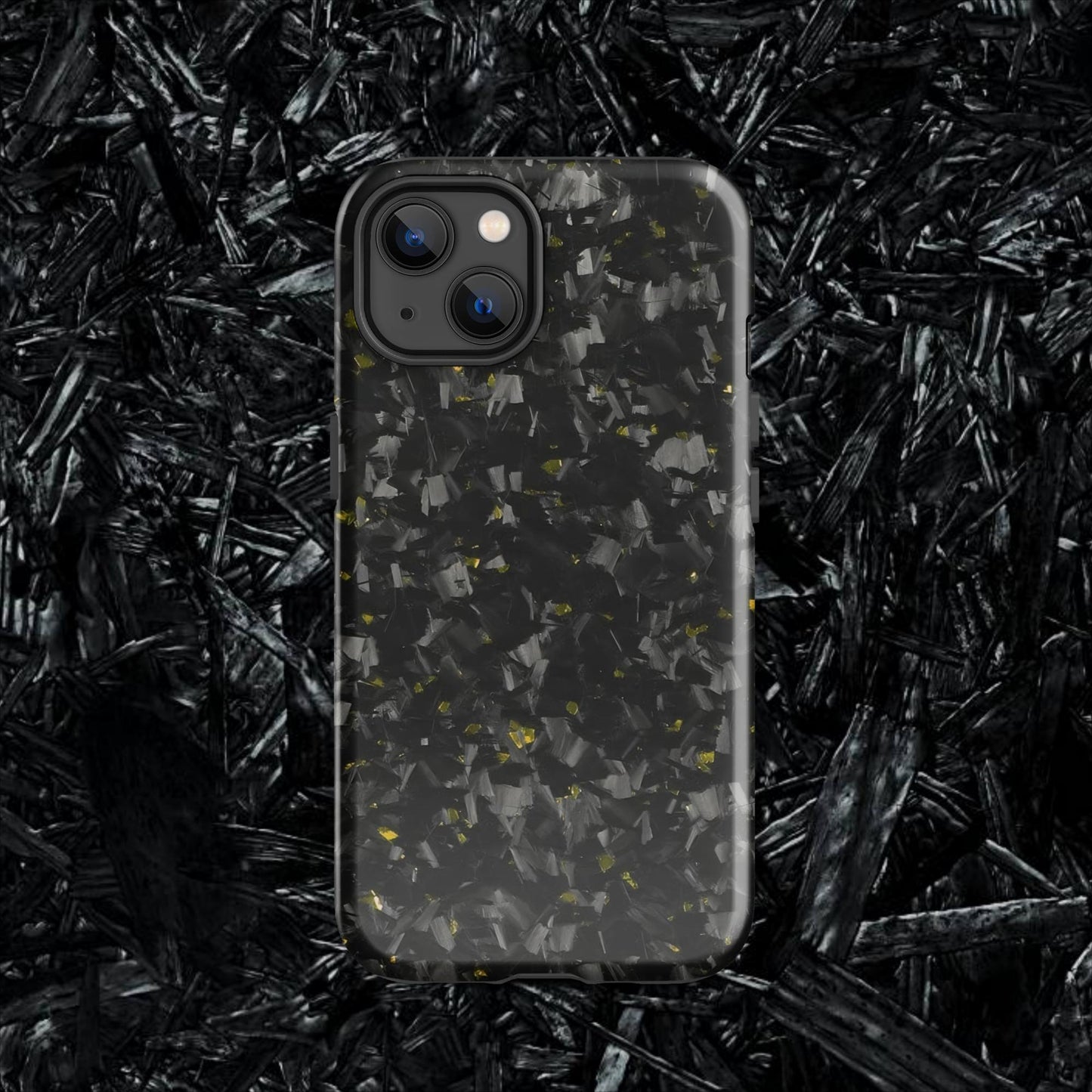 Yellow Forged Carbon Case for iPhone®