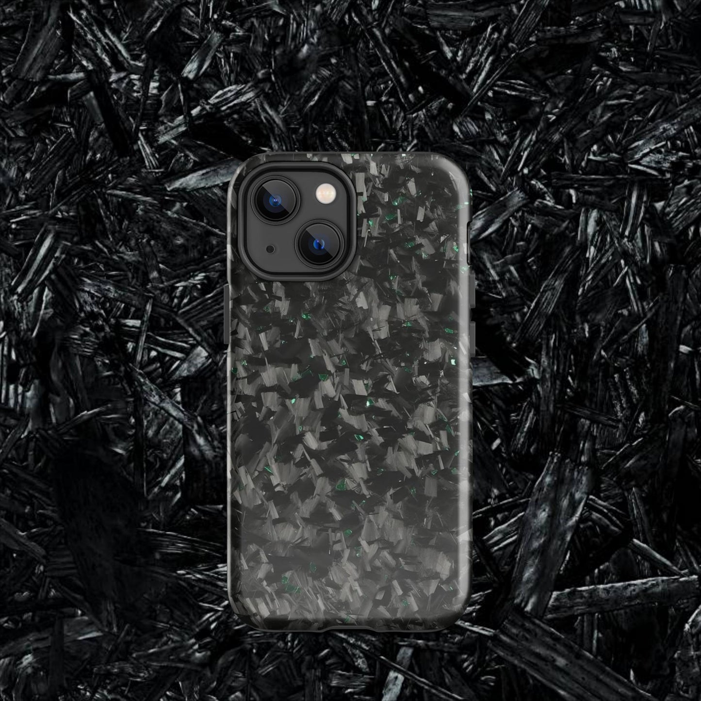 Green Forged Carbon Case for iPhone®