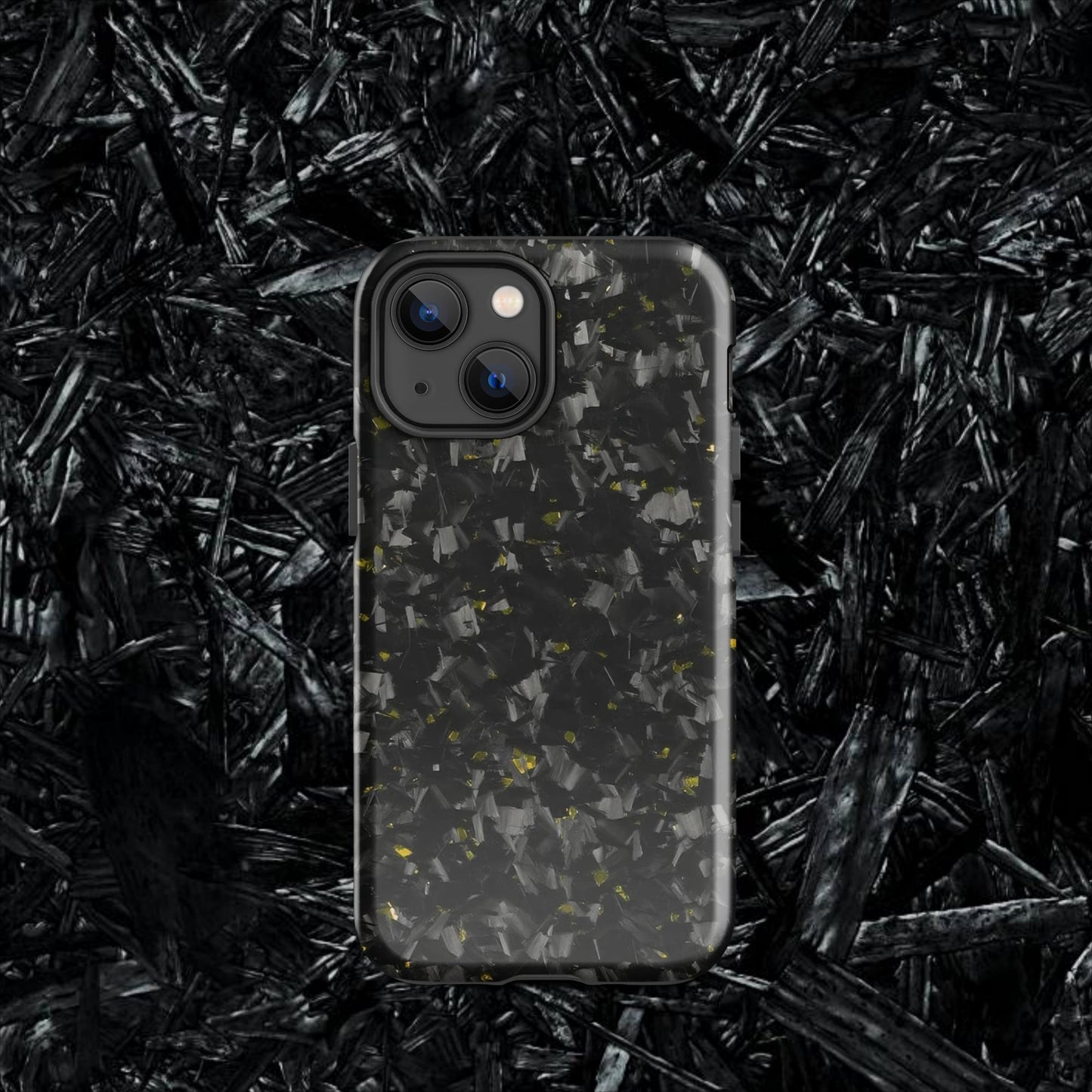 Yellow Forged Carbon Case for iPhone®