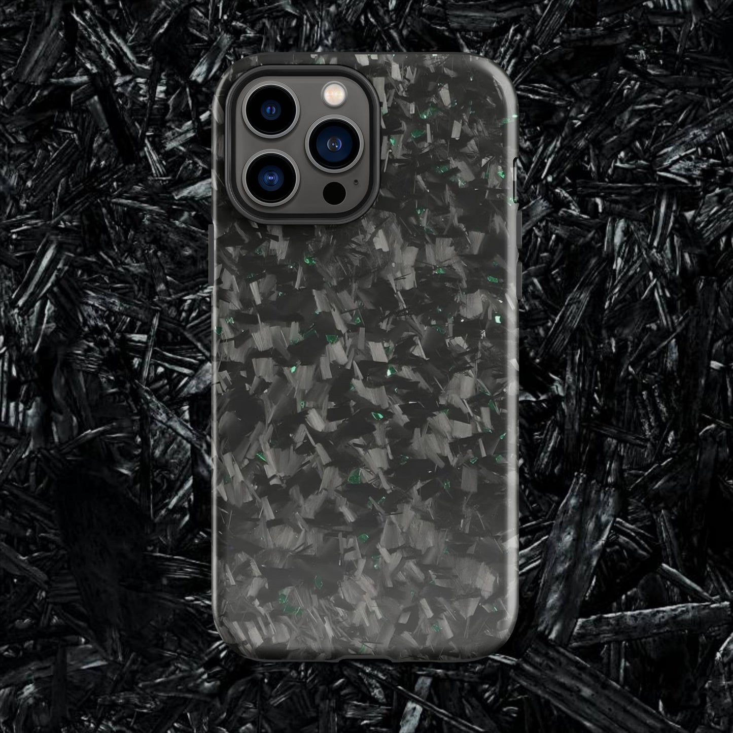 Green Forged Carbon Case for iPhone®