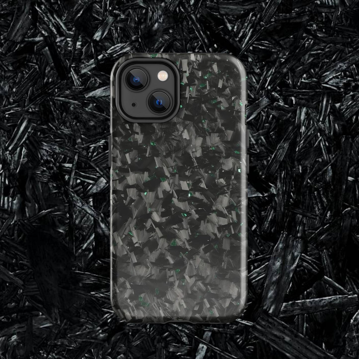 Green Forged Carbon Case for iPhone®