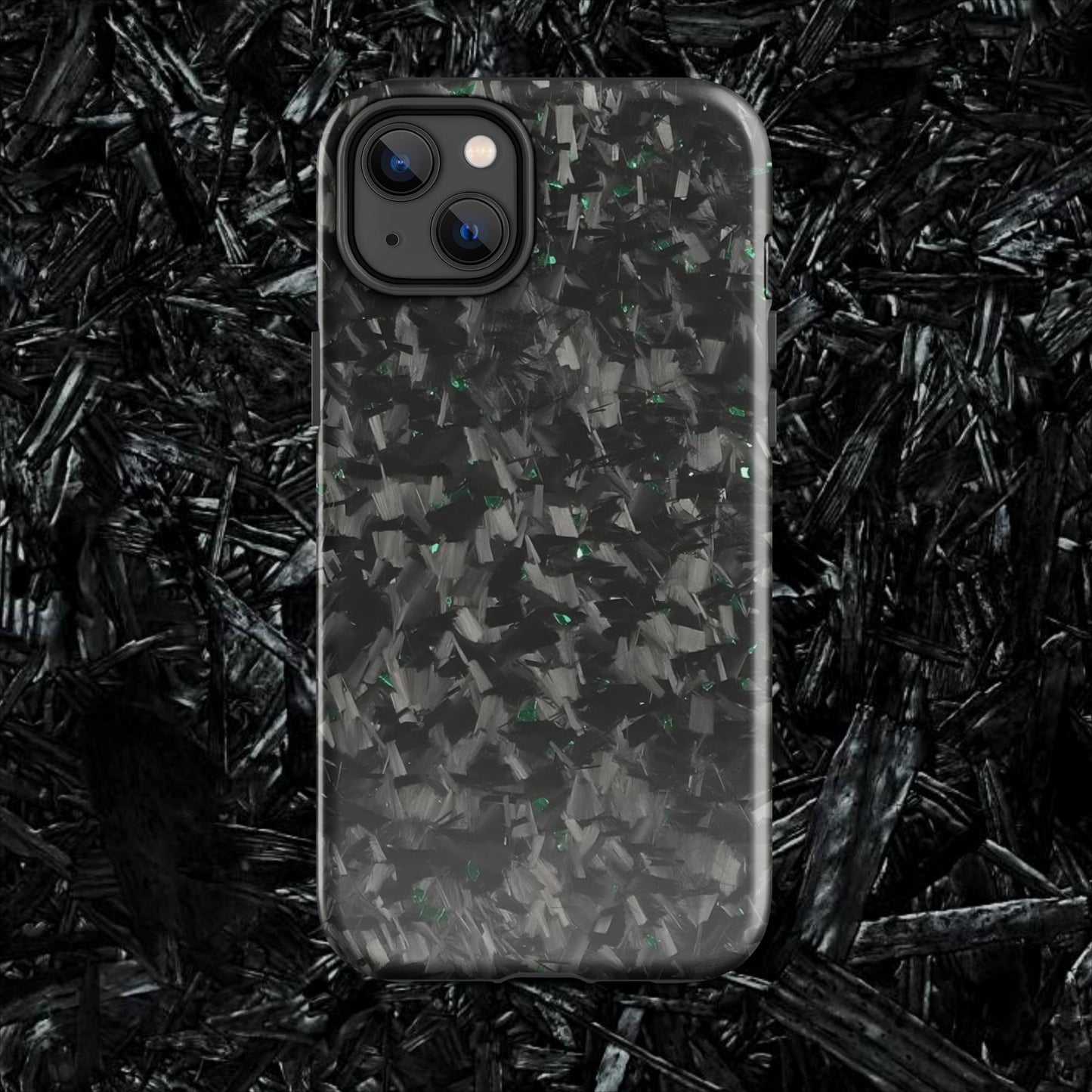 Green Forged Carbon Case for iPhone®