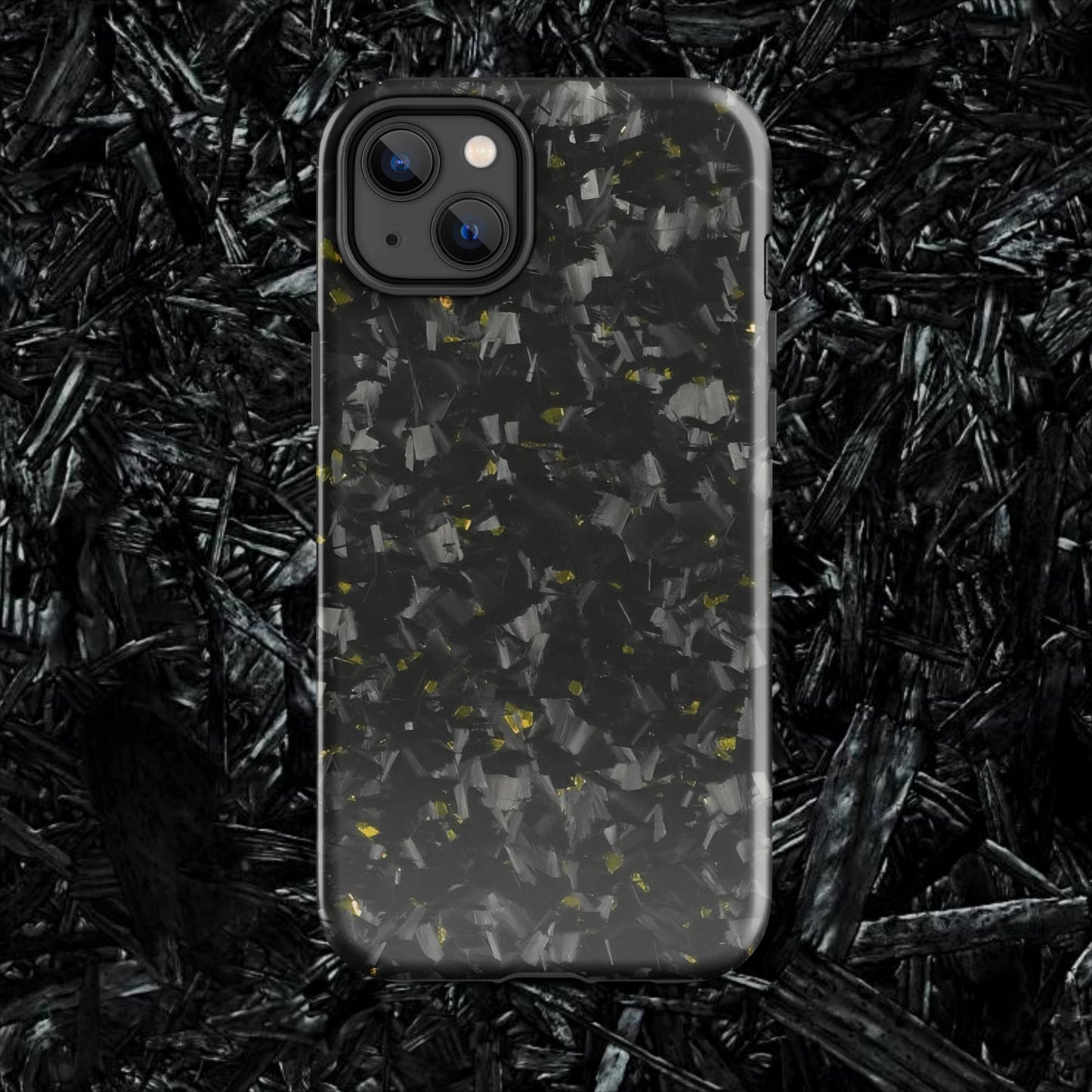 Yellow Forged Carbon Case for iPhone®