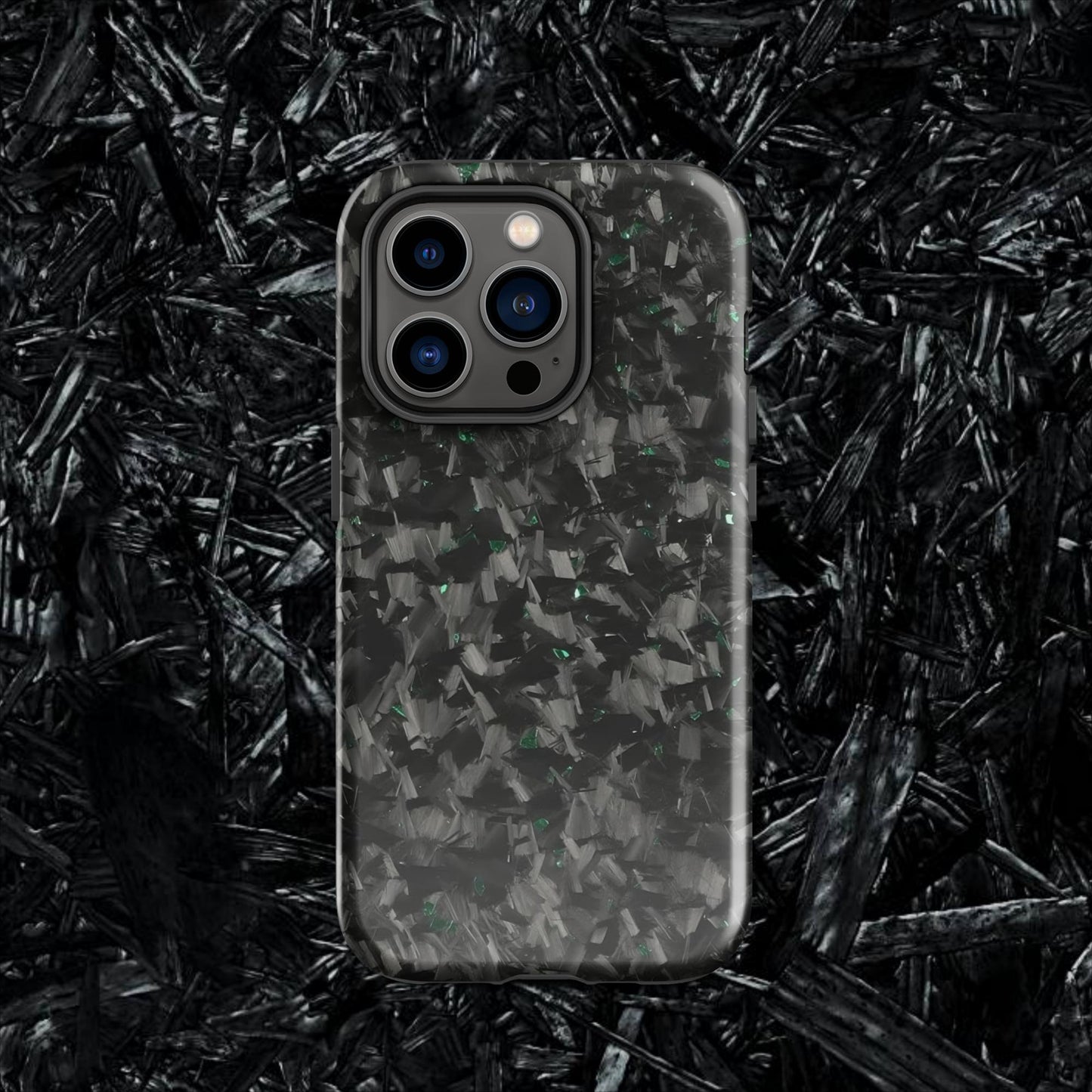 Green Forged Carbon Case for iPhone®