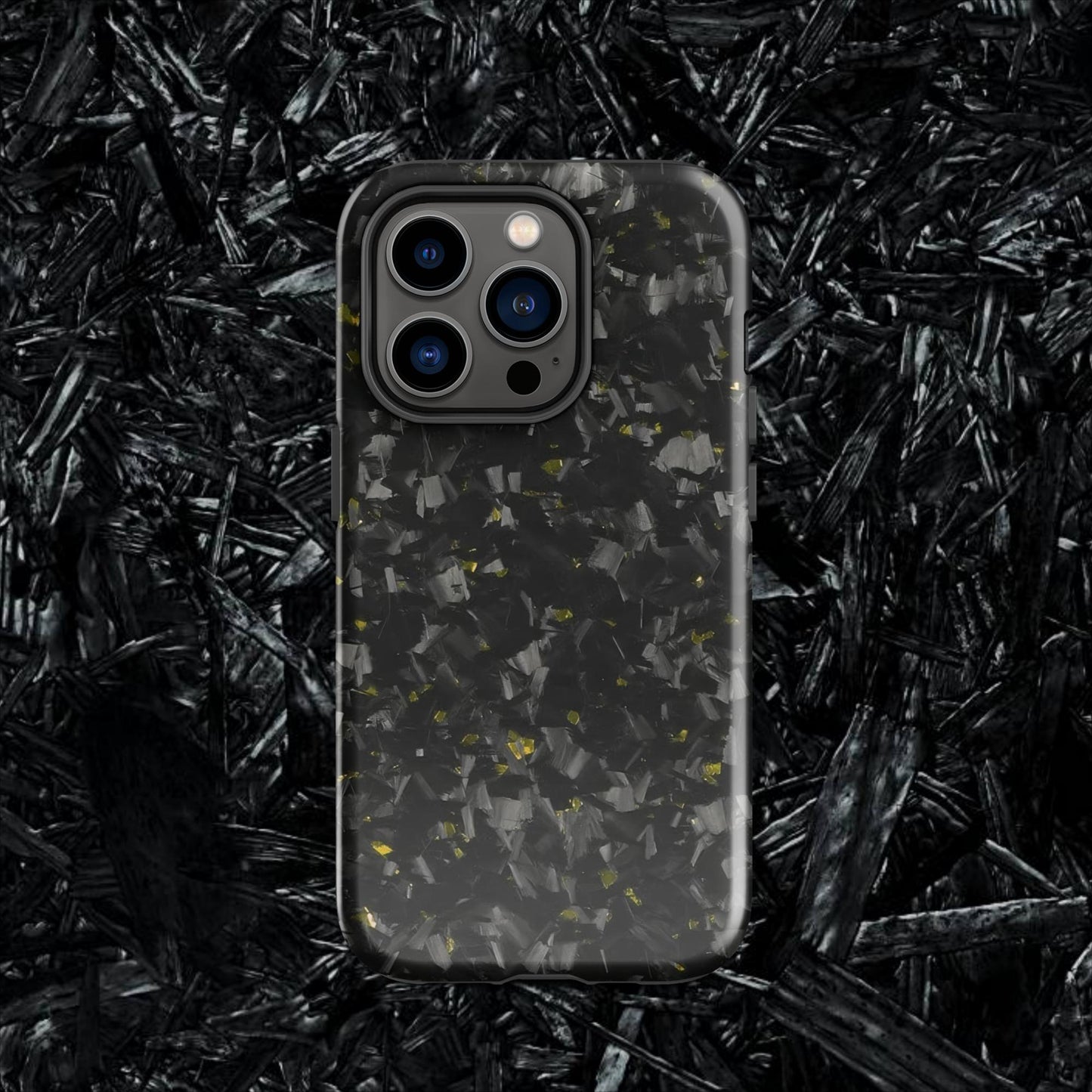 Yellow Forged Carbon Case for iPhone®