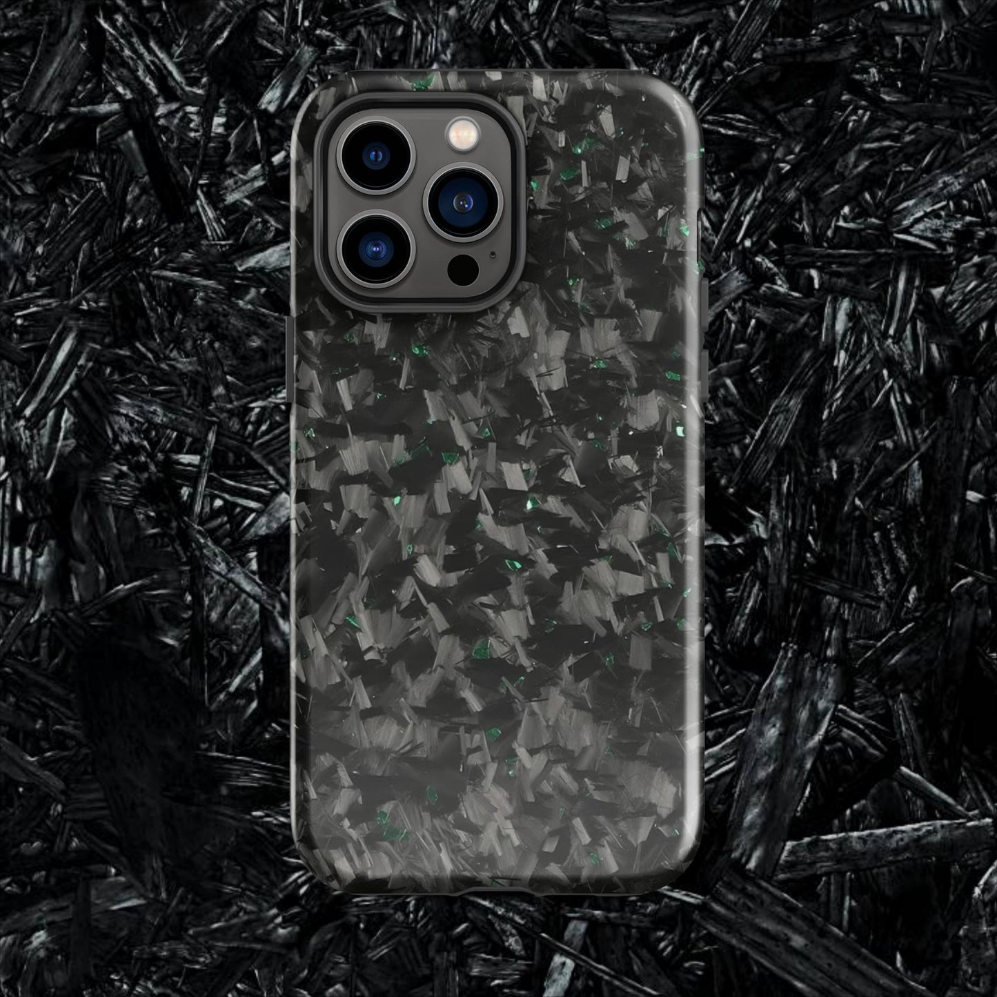 Green Forged Carbon Case for iPhone®