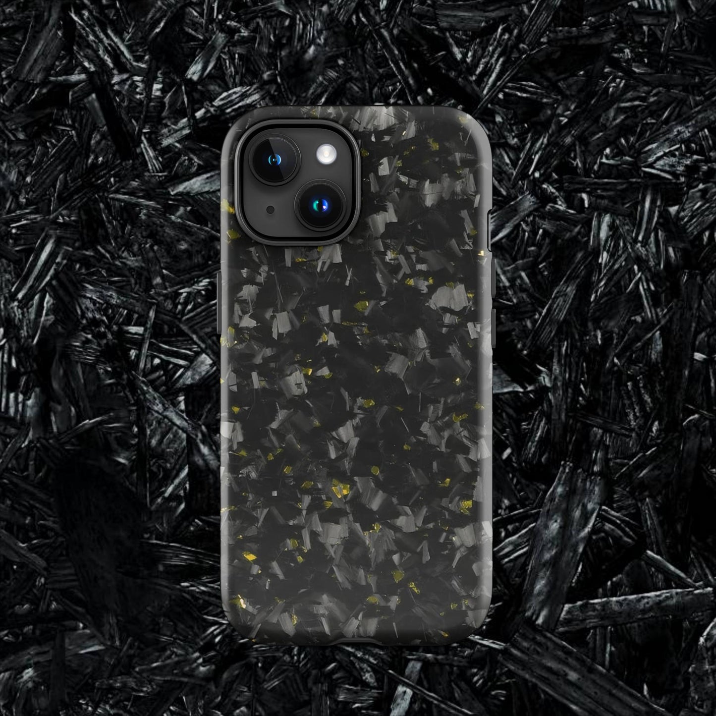 Yellow Forged Carbon Case for iPhone®