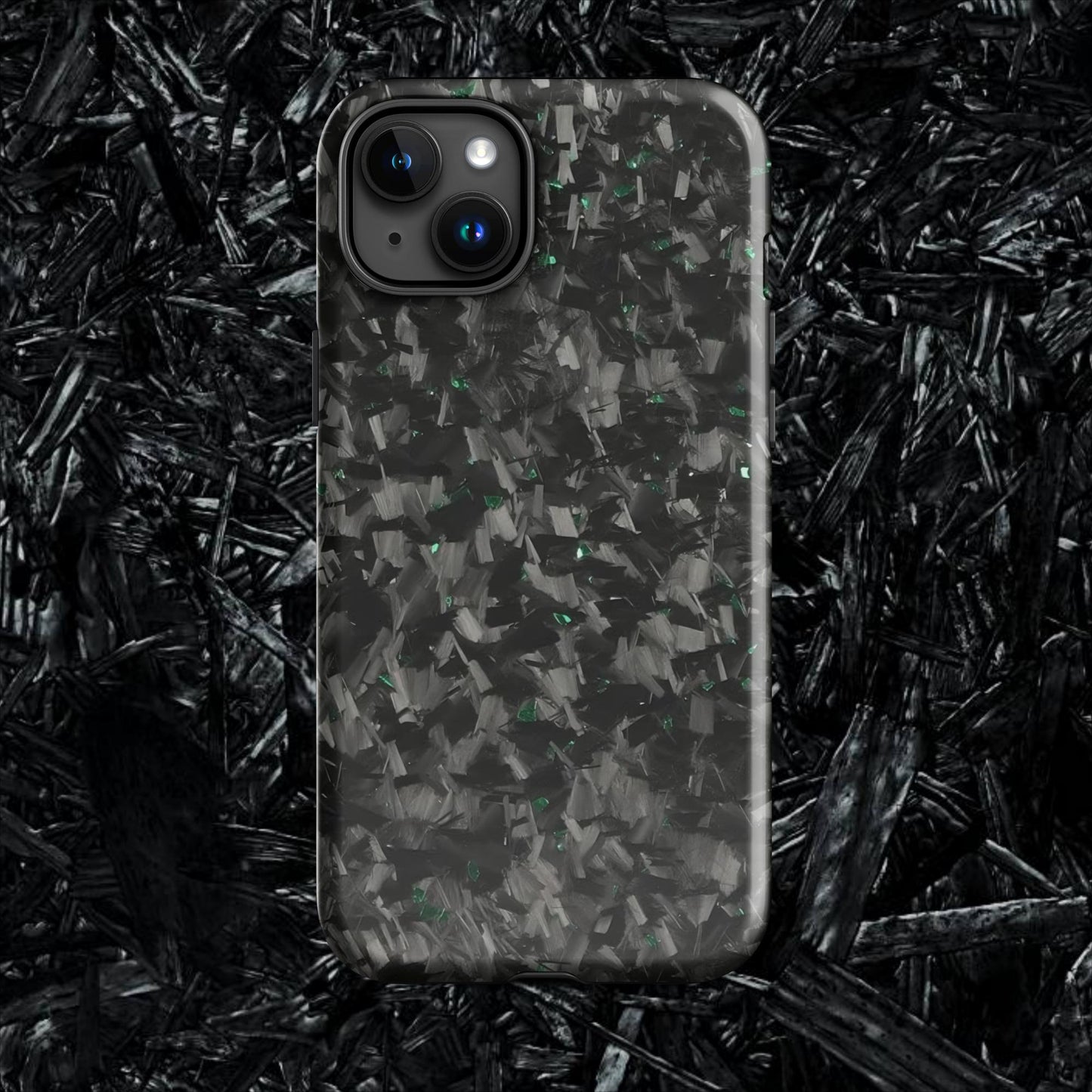 Green Forged Carbon Case for iPhone®