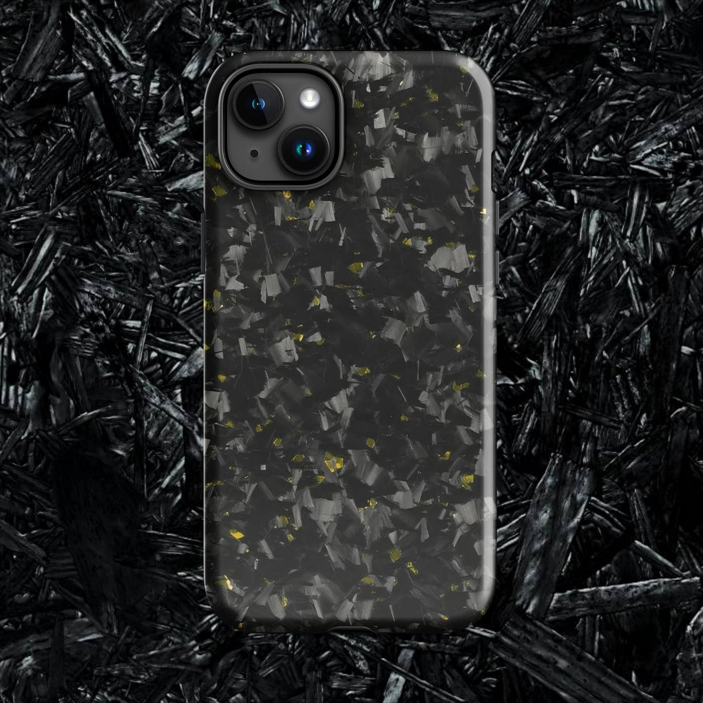 Yellow Forged Carbon Case for iPhone®