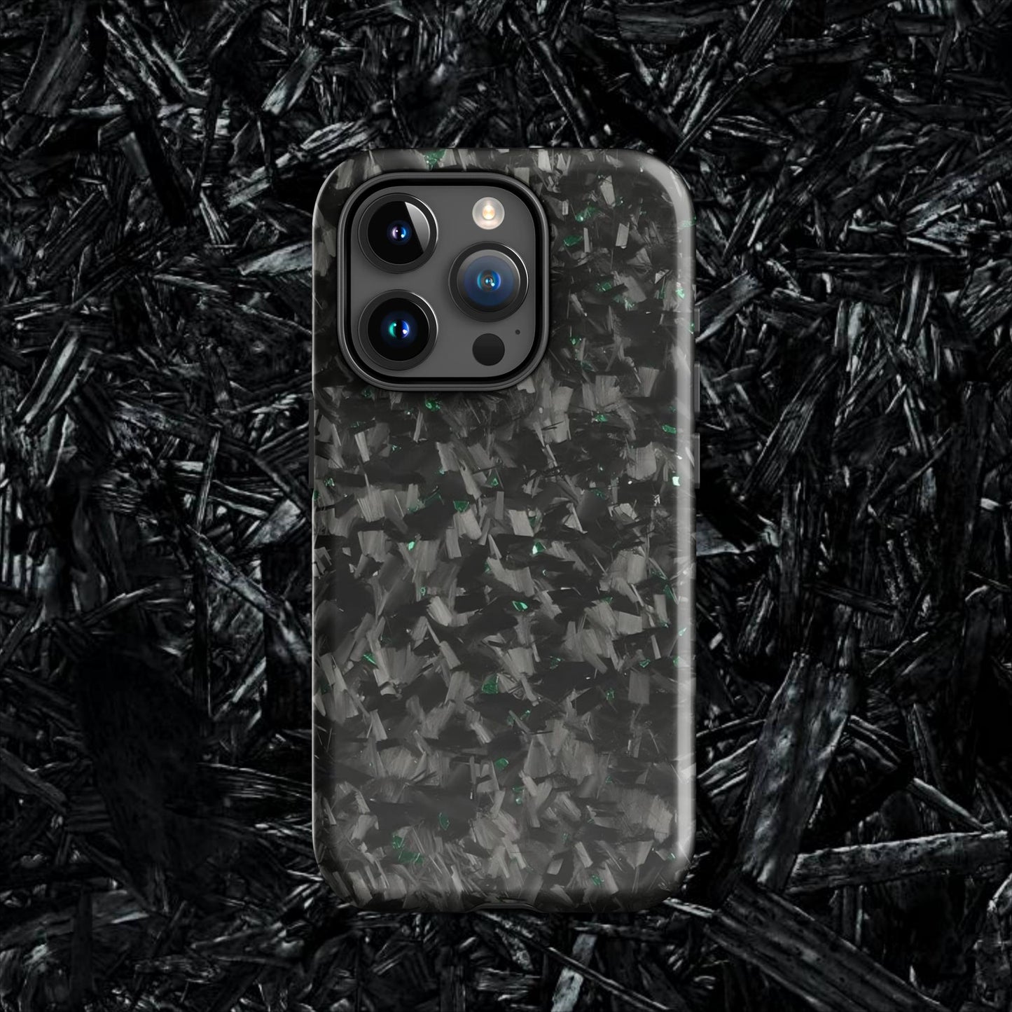 Green Forged Carbon Case for iPhone®