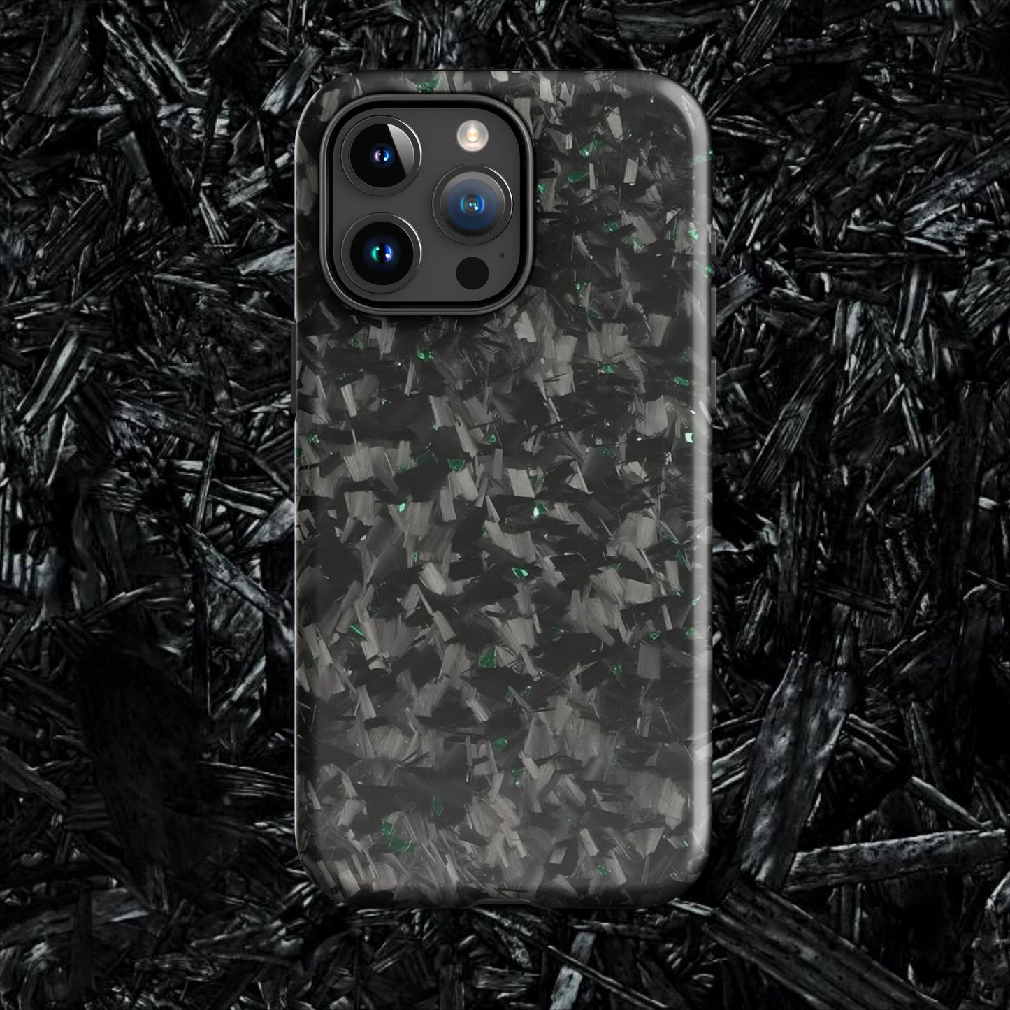 Green Forged Carbon Case for iPhone®