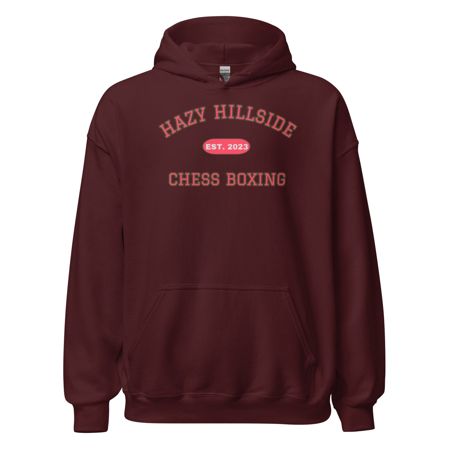 Hazy Hillside Chess Boxing Hoodie