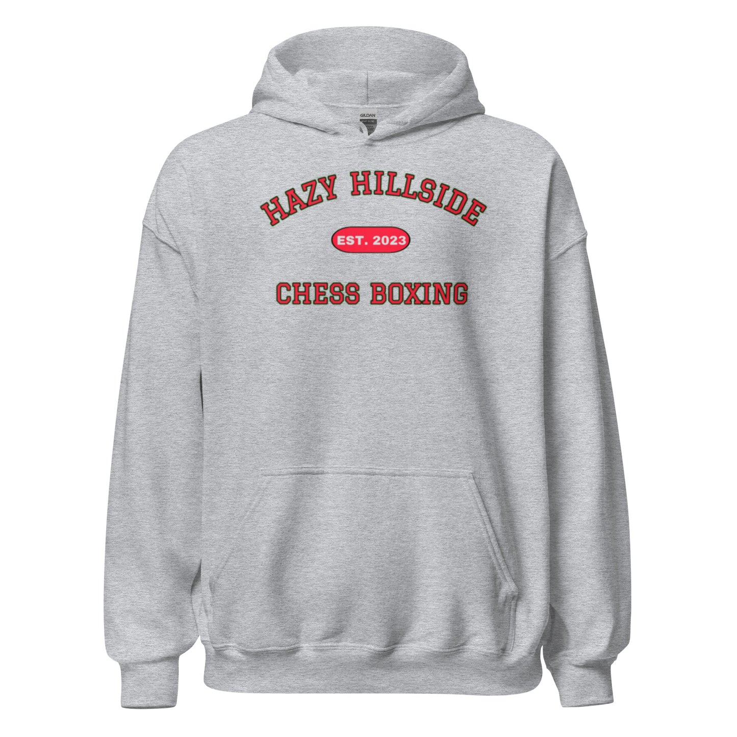 Hazy Hillside Chess Boxing Hoodie